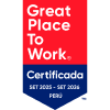 Insignia del Great Place To Work otorgada a Caja Ica
